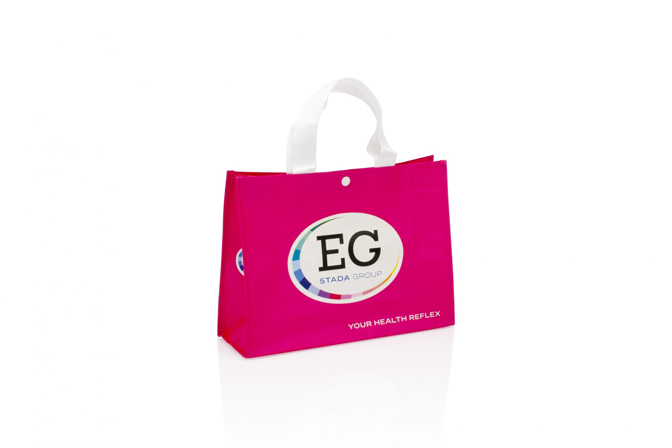 Herbruikbare shopper woven met logo