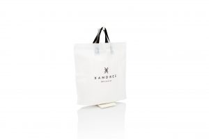 Plastic zak met lushandvat bedrukt met logo